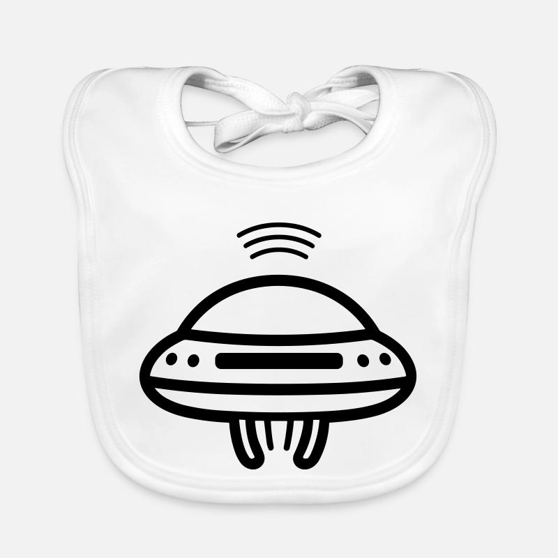 fliegende Untertasse Baby Bio-Lätzchen