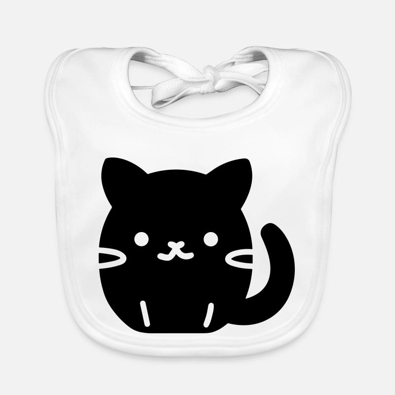 chat Bavoir bio Bébé