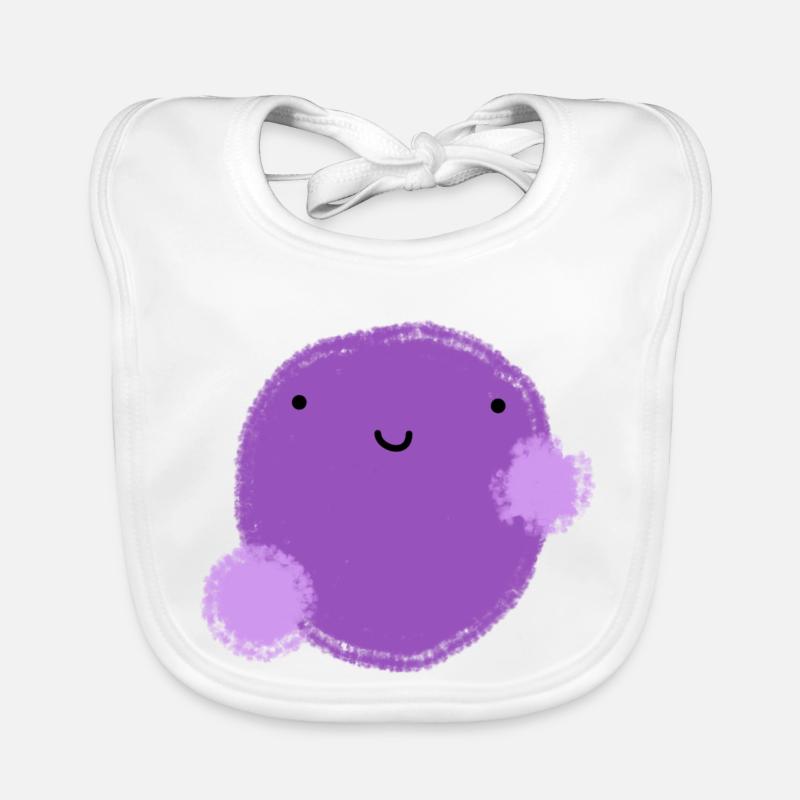 Figui (lila Kugel) Baby Bio-Lätzchen