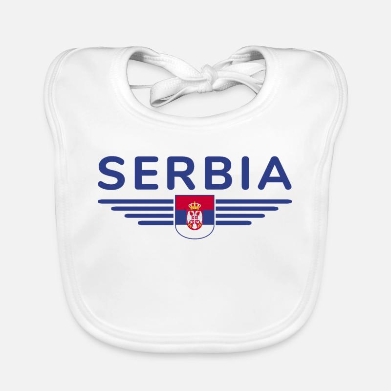 Design Serbie – Fierté et passion Bavoir bio Bébé
