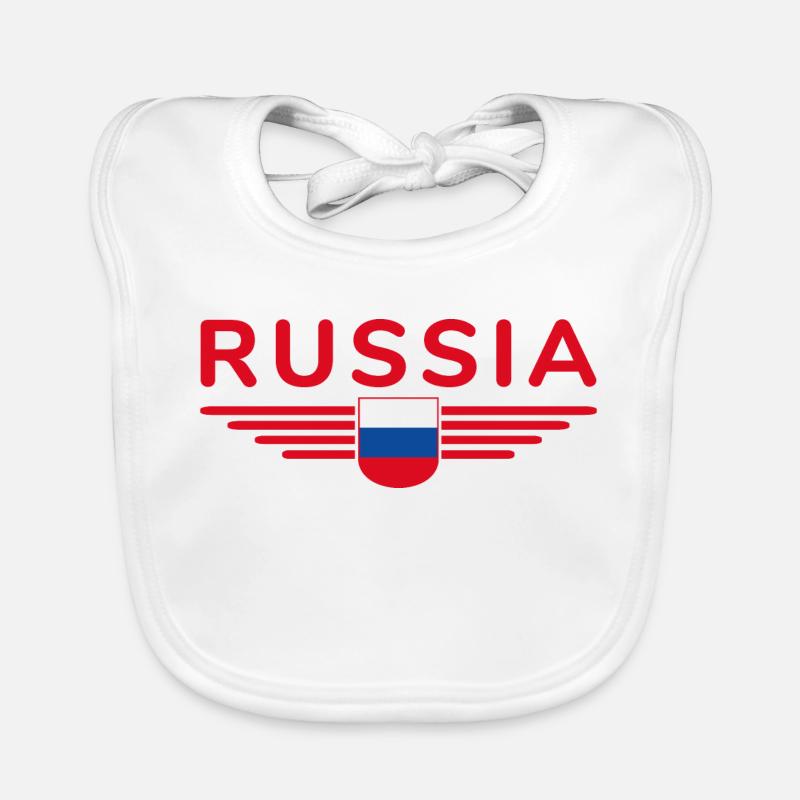 T-shirt Russie – Fierté et tradition Bavoir bio Bébé
