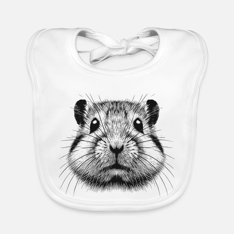 Common hamster Organic Baby Bibs