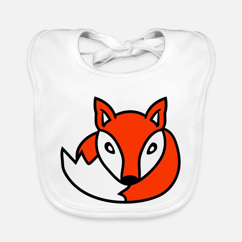 Fuchs Rotfuchs Wildes Tier Schlauer Wald Bewohner Baby Bio-Lätzchen