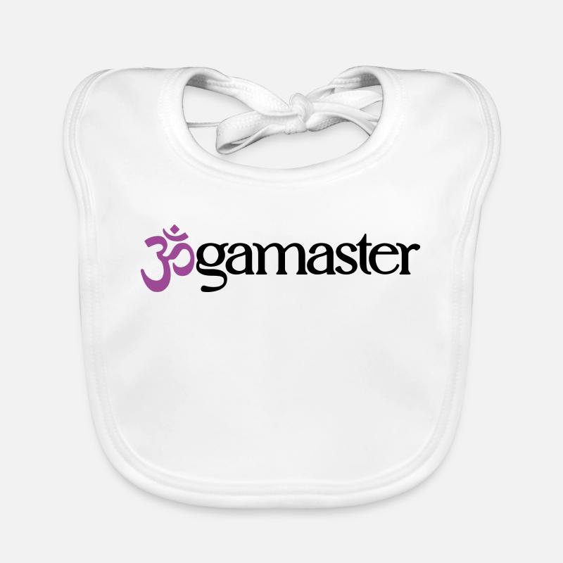 Jogamaster - Typographique OM (3 couleurs) Bavoir bio Bébé