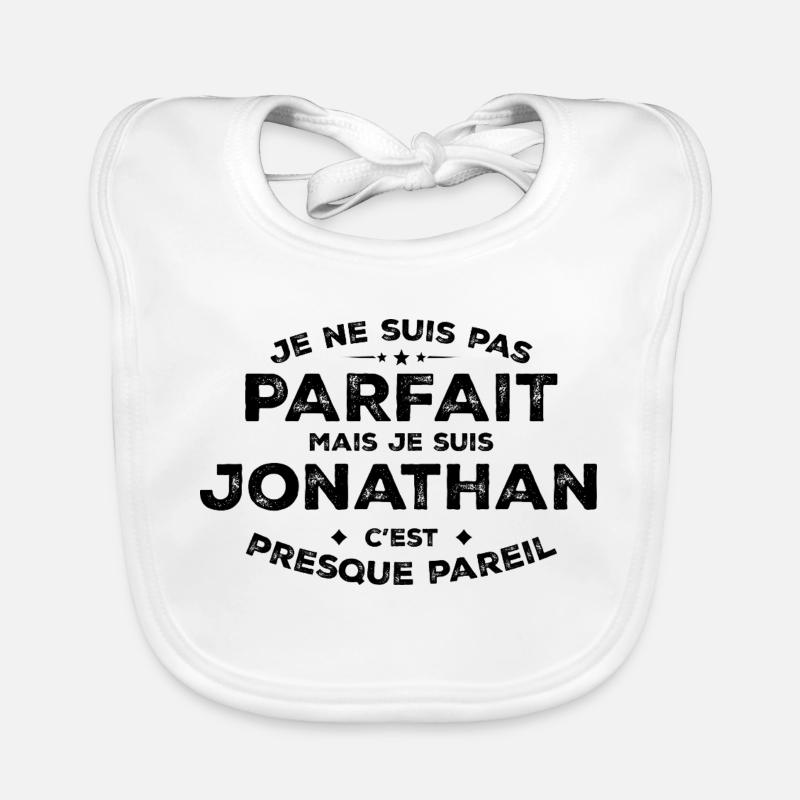 Jonathan Ein Name, eine Einstellung Jonathan Humor Baby Bio-Lätzchen