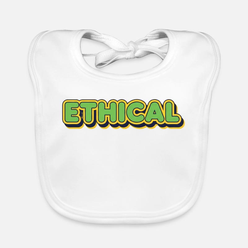 Ethical Glow Typo Organic Baby Bibs
