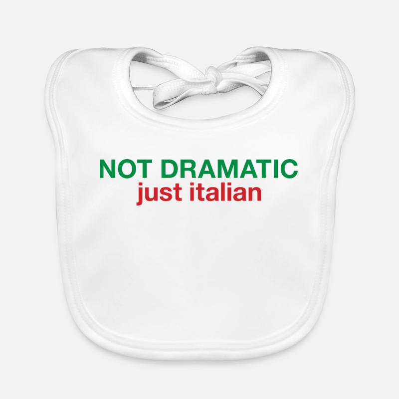 Not dramatic just Italian Organic Baby Bibs