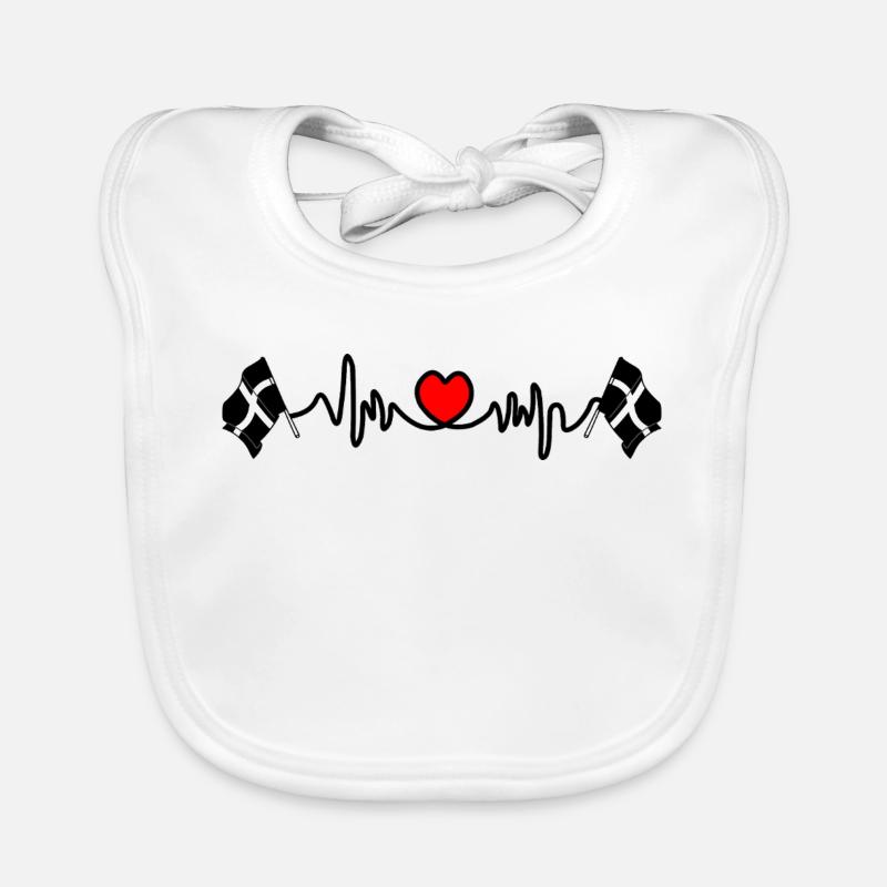 Herzfrequenz von Cornwall Baby Bio-Lätzchen