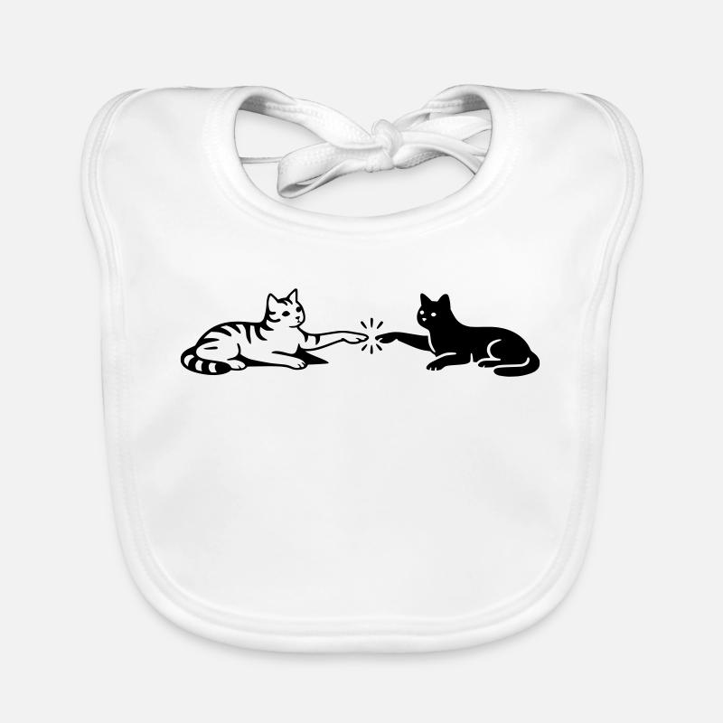 Cats Touch Paws Michelangelo Organic Baby Bibs