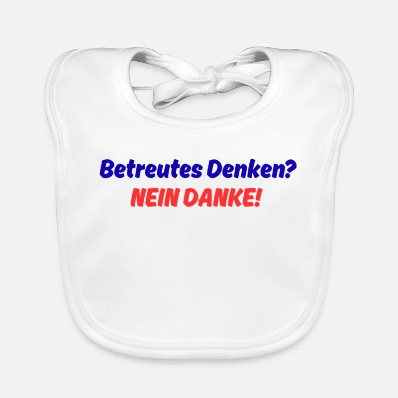 Pensée supervisée Non merci Bavoir bio Bébé