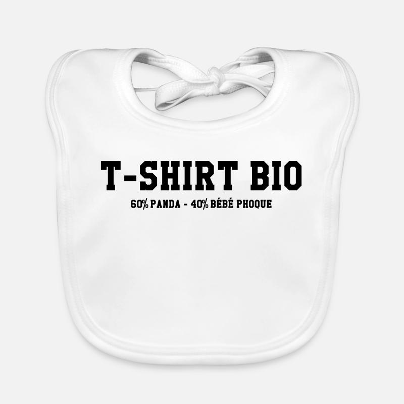 Bio Panda Bebe Phoque Humour Bavoir bio Bébé