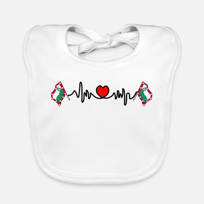 Meppel Day Heartbeat – Conception du drapeau de la ville Bavoir bio Bébé