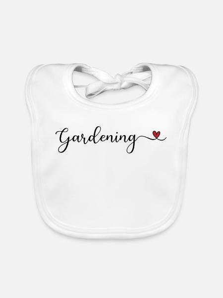 Garten - Baby Bio-Lätzchen - Weiß - Vorne