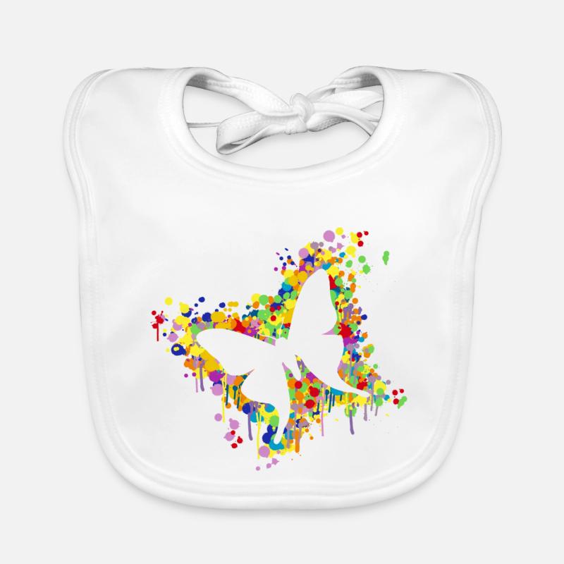 Schmetterling Splash Baby Bio-Lätzchen