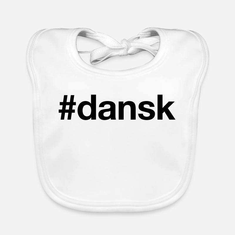 DANSK Hashtag danois Danemark Bavoir bio Bébé