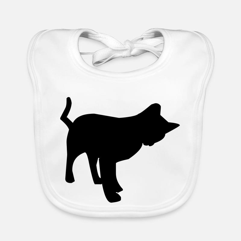 Spielende Katze Baby Bio-Lätzchen