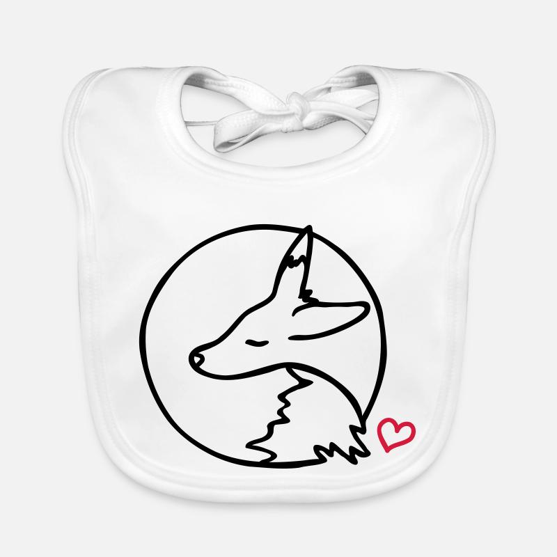 Schlafender Fuchs Baby Bio-Lätzchen