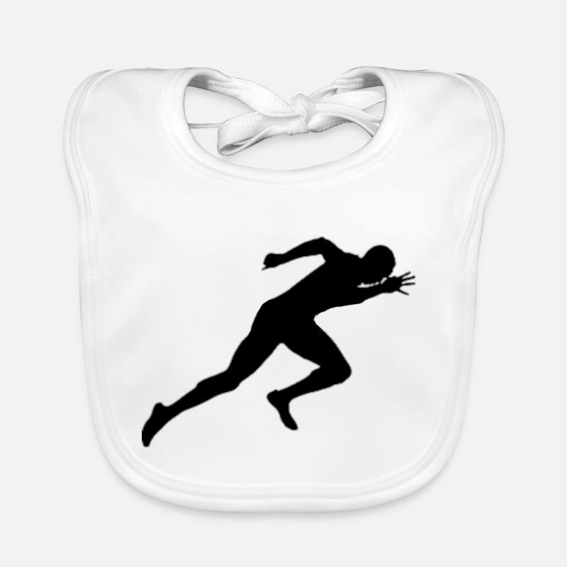 Sprint Athlétisme Bavoir bio Bébé