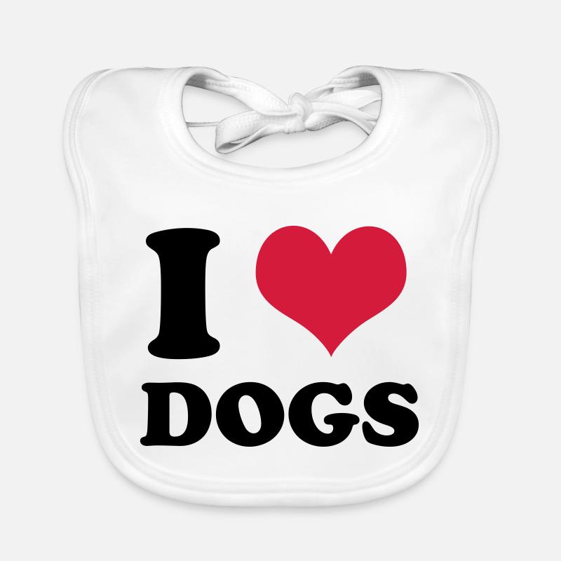 J'adore les chiens Bavoir bio Bébé