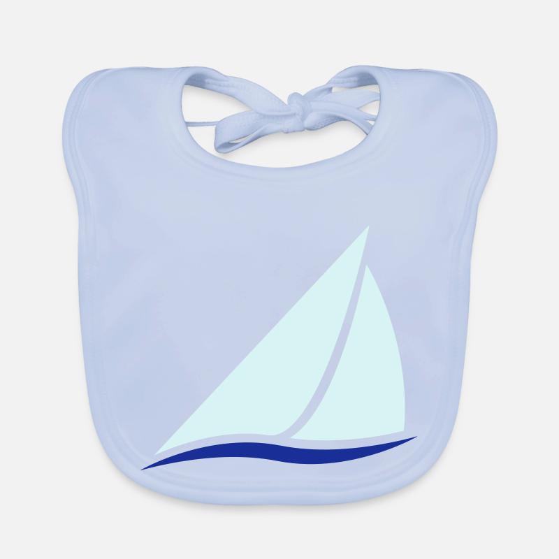 Sailing Boat Logo Bavoir bio Bébé