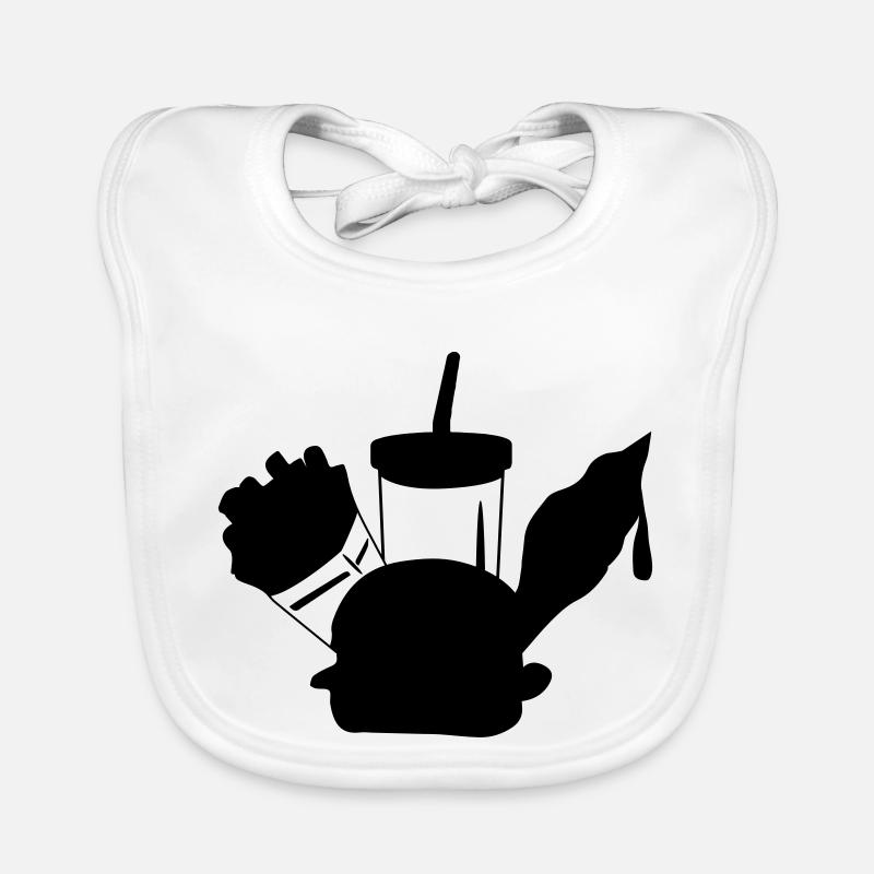 fast food menue eiscreme Baby Bio-Lätzchen