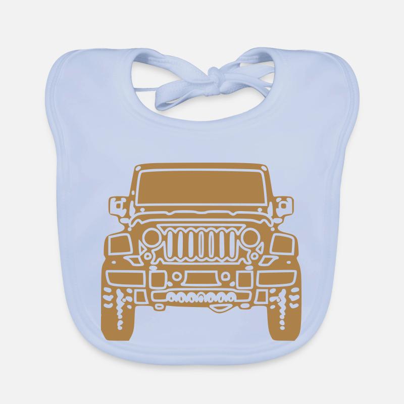 Wrangler Front Organic Baby Bibs