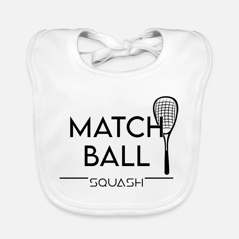 Squash: Match Ball Baby Bio-Lätzchen