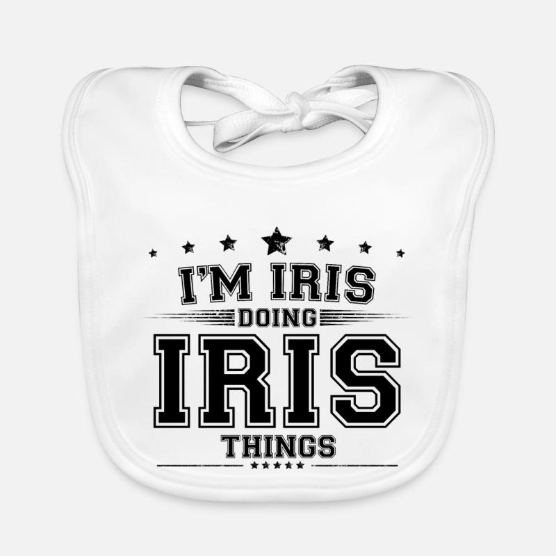 Ich bin Iris, die Iris Dinge macht Baby Bio-Lätzchen