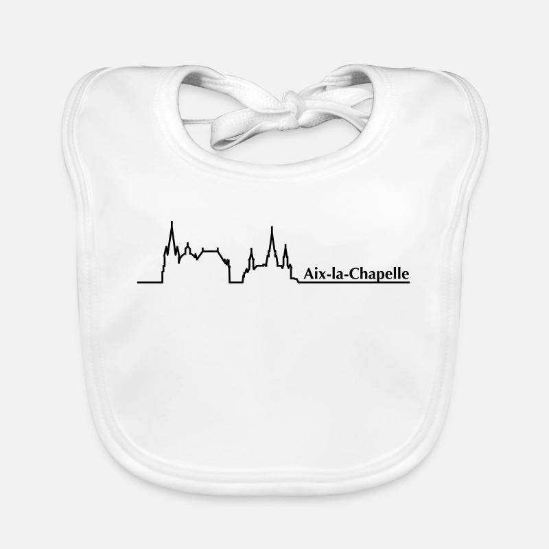 Aachen Skyline Baby Bio-Lätzchen