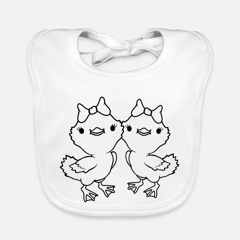 Girlfriends 2 Chicks Équipe Bavoir bio Bébé