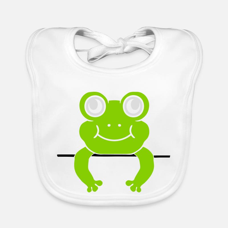 Frog Wall Shield Bande dessinée Bavoir bio Bébé