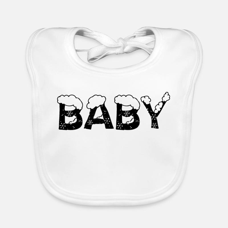 Text Eis Weihnachtskostüm Baby Baby Bio-Lätzchen