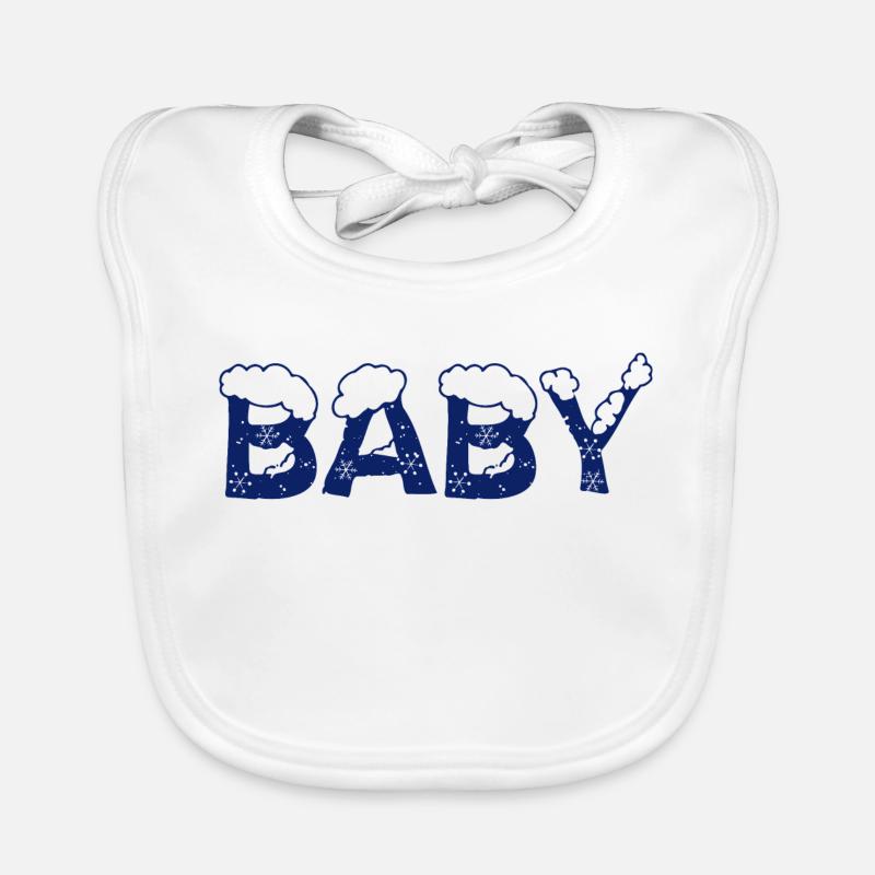 Text Eis Weihnachtskostüm Baby Baby Bio-Lätzchen