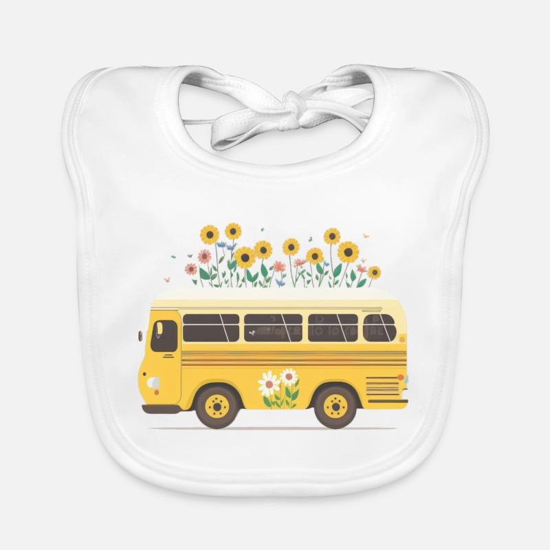 Charmante Bus Reise 5 Baby Bio-Lätzchen
