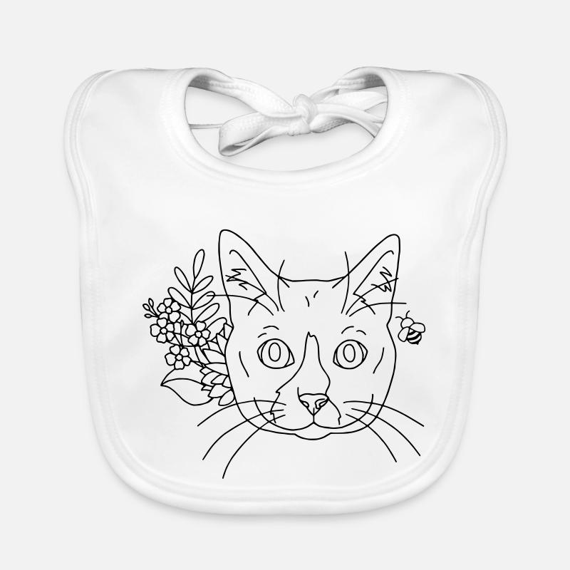 fleurs de chat Bavoir bio Bébé