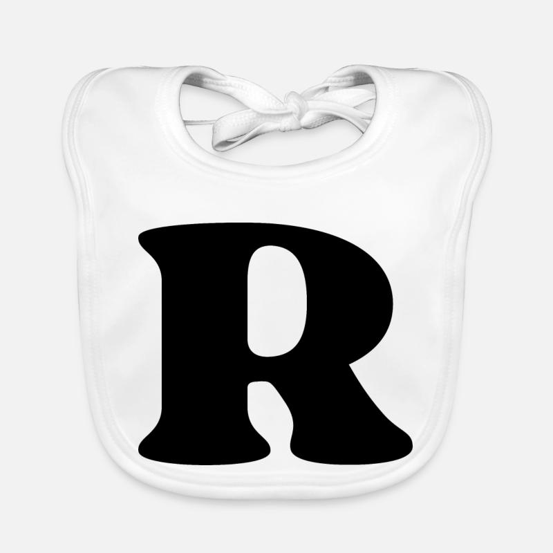 Buchstabe r Baby Bio-Lätzchen