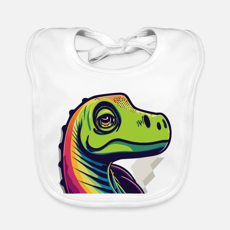 Rainbow Lizard Organic Baby Bibs