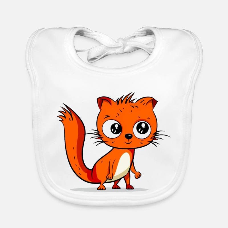 Kiki das Eichhörnchen Baby Bio-Lätzchen