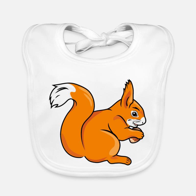 Écureuil Bavoir bio Bébé