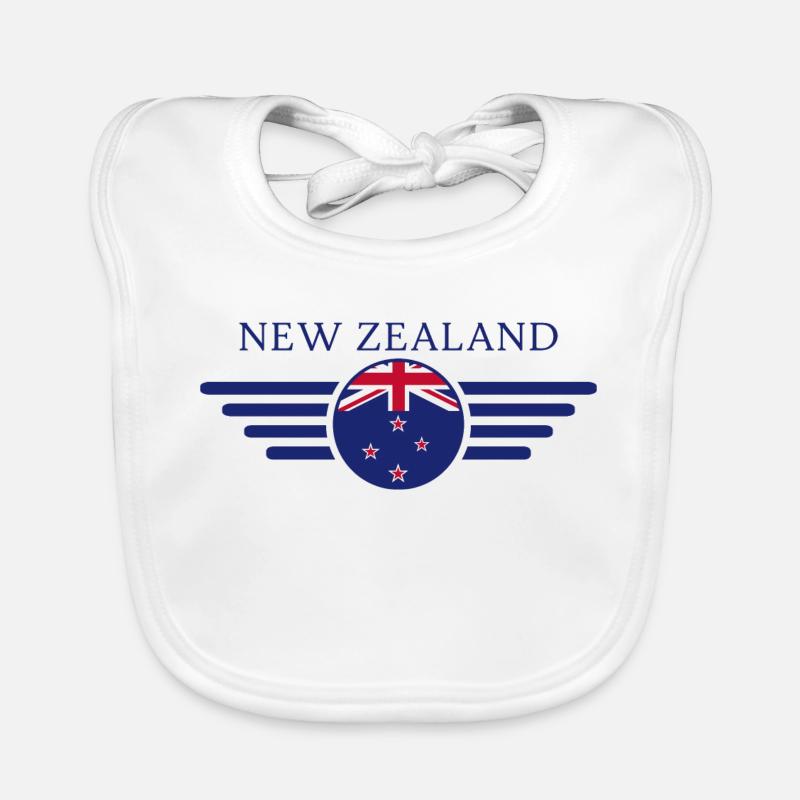 Neuseeland Stil Design T-Shirt Baby Bio-Lätzchen