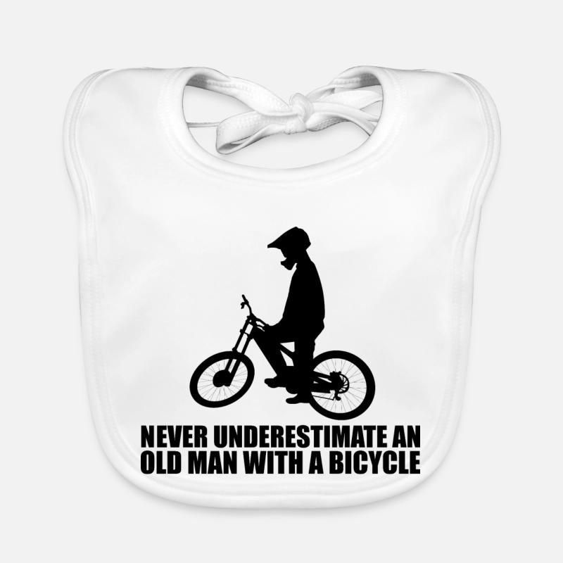 Drôle de dicton de vélo Bavoir bio Bébé