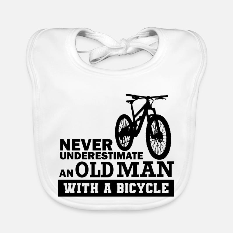 Lustiger Fahrrad Spruch Baby Bio-Lätzchen