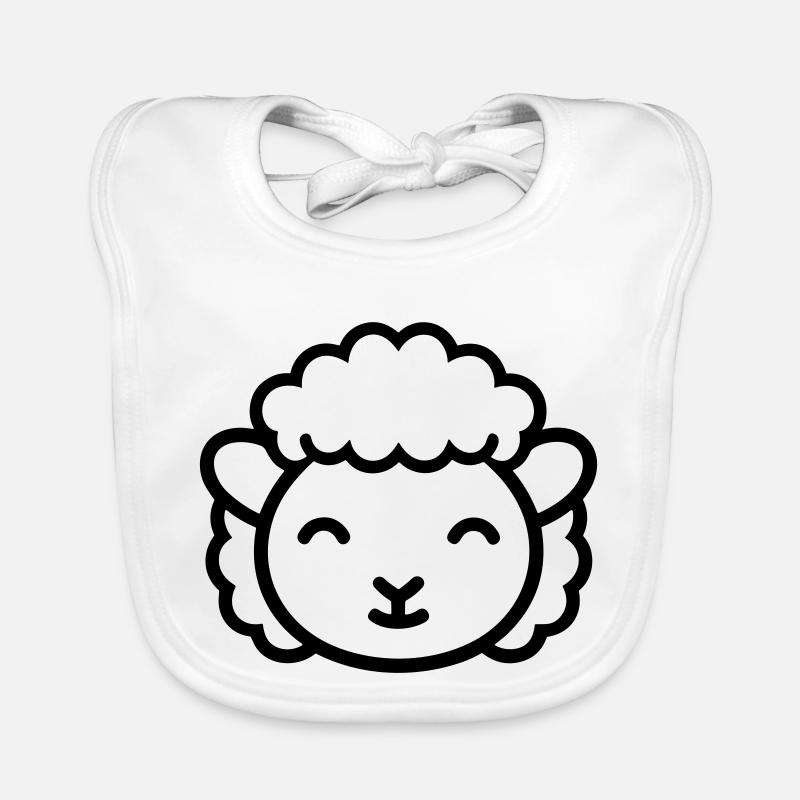 Schaf Baby Bio-Lätzchen