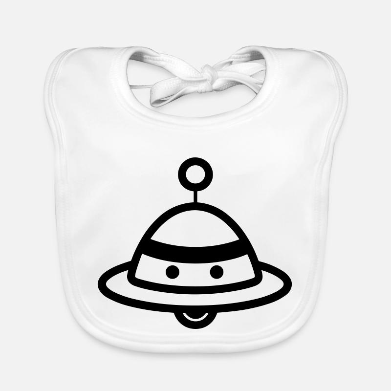 fliegende Untertasse Baby Bio-Lätzchen