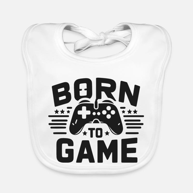 Born to Game Organic Baby Bibs
