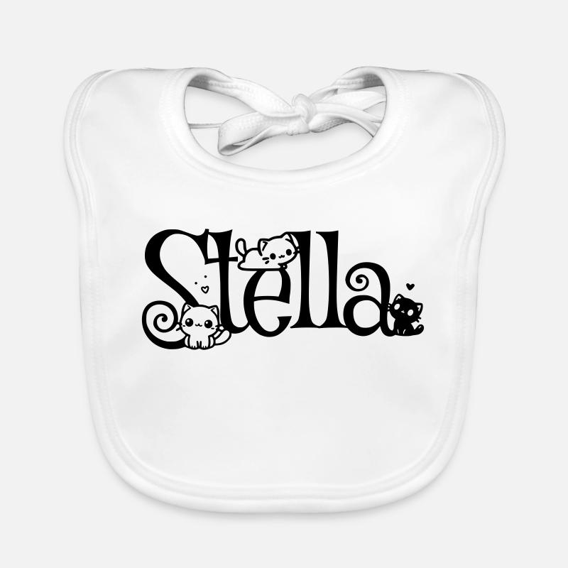 Stella Name First Name Kitten Name Organic Baby Bibs