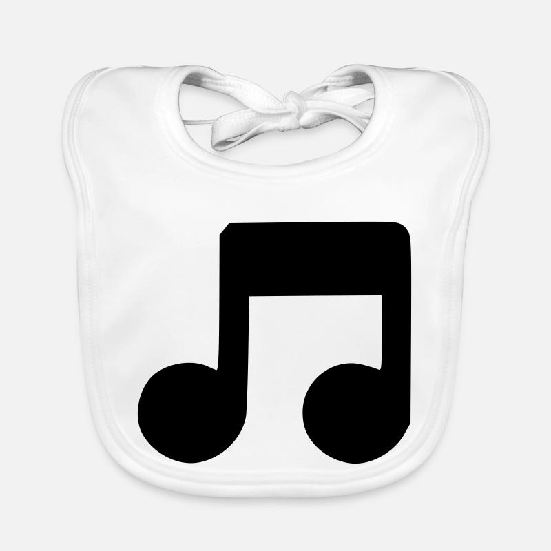 Note musique Bavoir bio Bébé