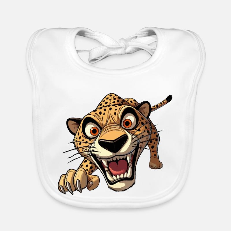 Attaques de guépards Bavoir bio Bébé