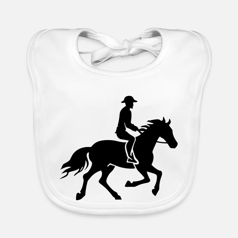 cavalière cheval cavalier Bavoir bio Bébé