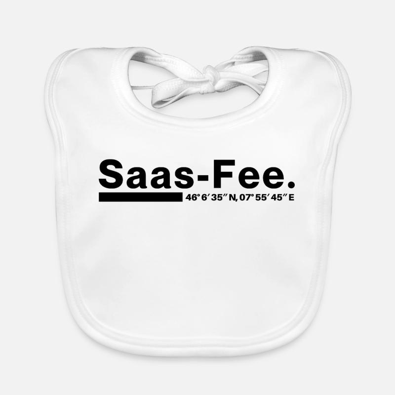 Coordonnées Saas-Fee Valais, Suisse Bavoir bio Bébé